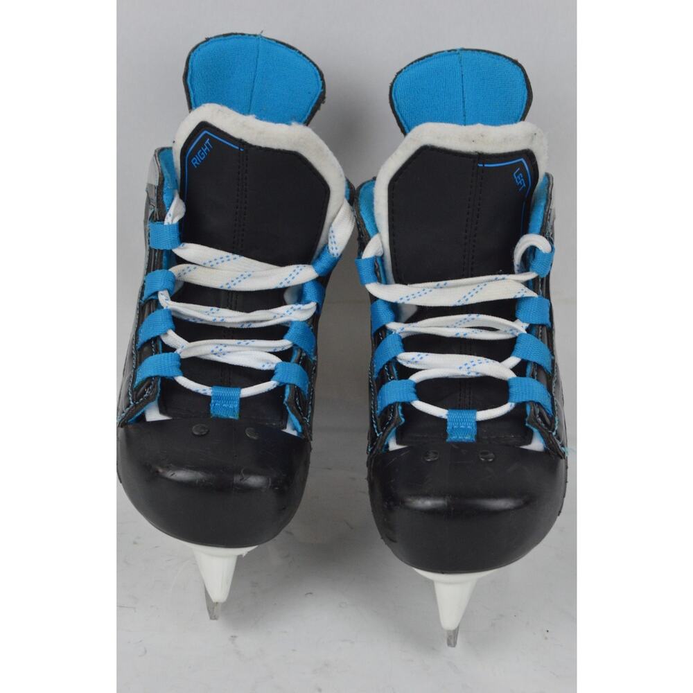 Bauer Prodigy Slide Tie Youth Hockey Skates Y11 Kids Ice Skates Blue